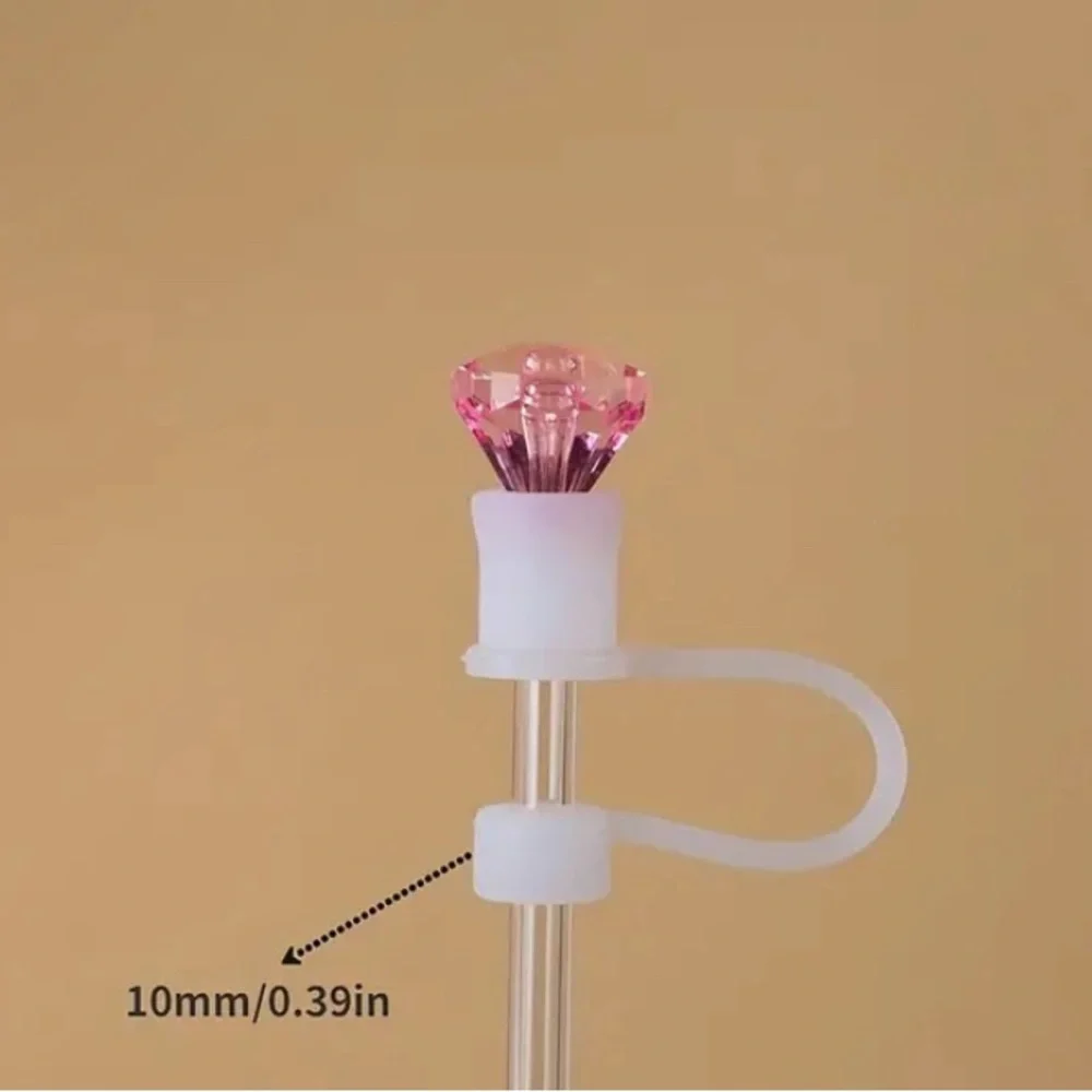 Stanley/Tumbler Diamond Straw Cover (choice of color) - Picture 2 of 2